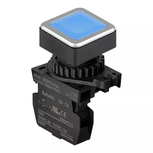 Autonics Pilot Light Blue IP52 110 VAC~/10 A, 250 VAC~/6 A Contact Block Power Supply, SQ3PFS-P1BA