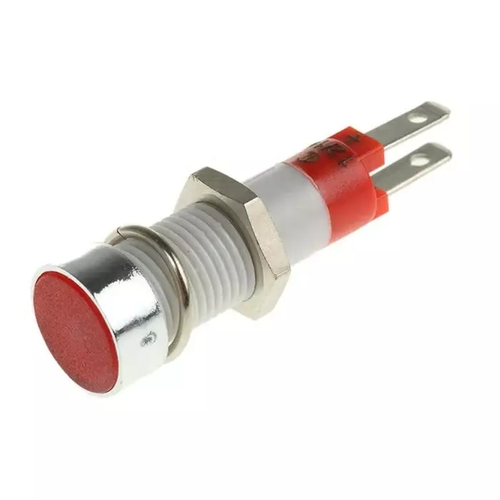 Signal Construct Red Panel Mount Indicator 12 - 14 V 8 mm Mounting Hole Size, SKCD08012
