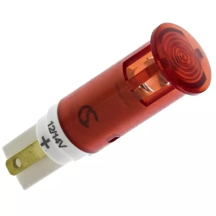 Signal Construct Red Panel Mount Indicator 12 - 14 V 10 mm Mounting Hole Size, SKGH10022