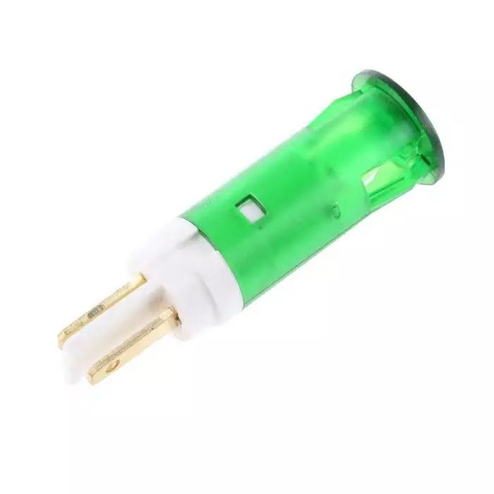 Signal Construct Green Panel Mount Indicator 12 - 14 V 10 mm Mounting Hole Size, SKGH10222