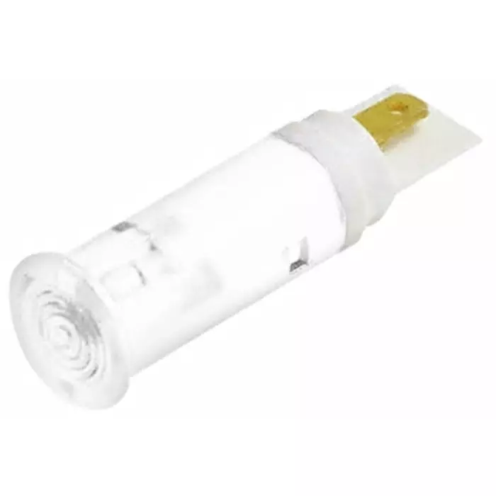 Signal Construct White Panel Mount Indicator 12 - 14 V 5 mm Mounting Hole Size Solder Tab Termination, SKGU05602