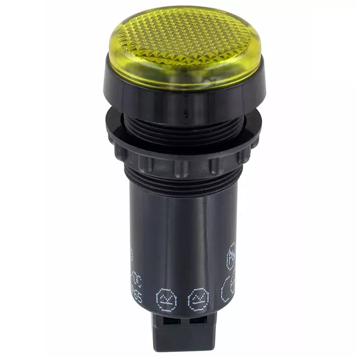 Sloan Yellow Panel Mount Indicator 24V 22 mm Mounting Hole Size IP65, 951YYOD