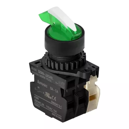 Autonics Pilot Light Green IP52 Protection Max. 20 mA LED Block Current Consumption, S2SRN-L4BGABL