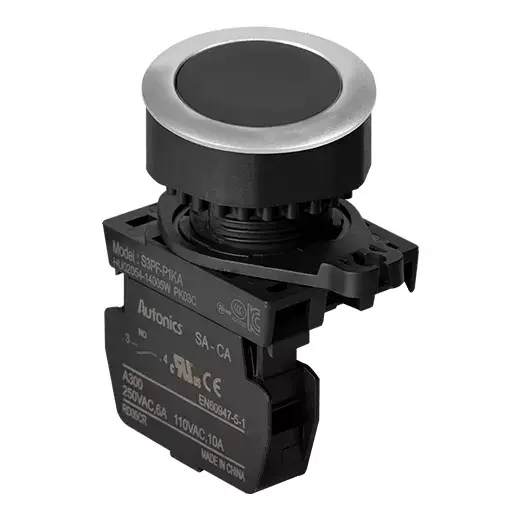 Autonics Pilot Light Black IP52 110 VAC~/10 A, 250 VAC~/6 A Contact Block Power Supply, S3PF-P1KA