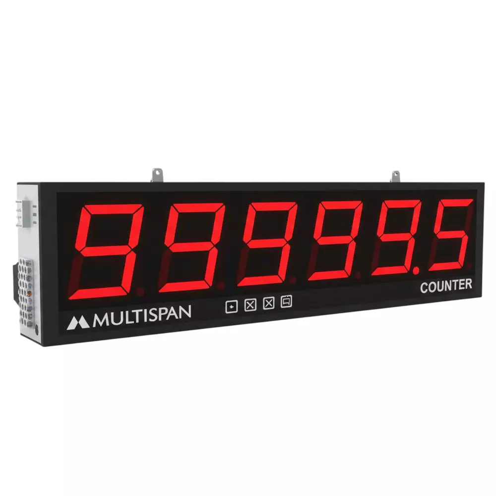 MULTISPAN Jumbo Display Indicator Single Side 4-Digit LED Display 100-270 V AC Supply Voltage, RS-8004