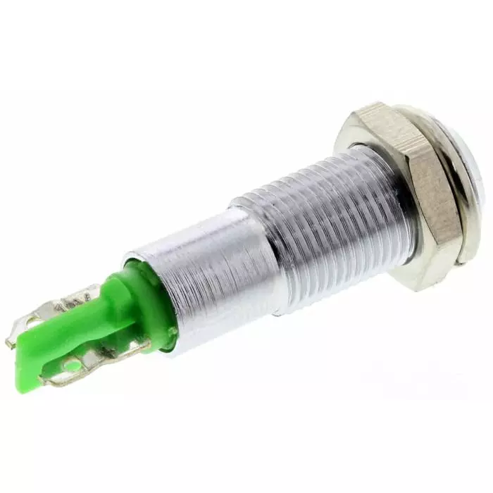 Signal Construct Green Panel Mount Indicator 12 - 14 V 6 mm Mounting Hole Size Solder Tab Termination IP67, SMCP06202