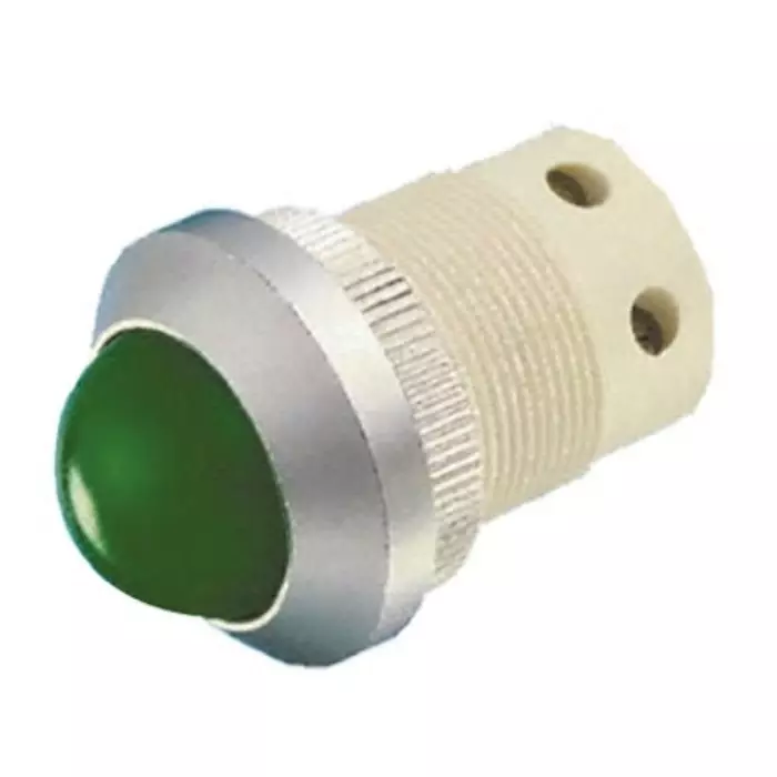 Signal Construct Green Panel Mount Indicator 24 - 28 V 22 mm Mounting Hole Size, SMSD22734