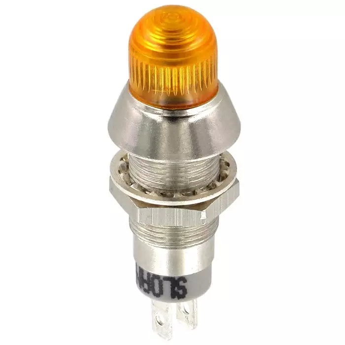 Sloan Yellow Panel Mount Indicator 5-28 V DC 8.2 mm Mounting Hole Size FASTON Termination IP68, 174S816A1Y54UCL1