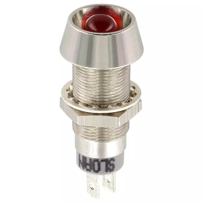 Sloan Red Panel Mount Indicator 5-28V 8.2x7.6 mm Mounting Hole Size IP68, 3348S1R54UCL1