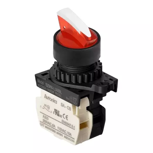Autonics Pilot Light Red IP52 Protection Max. 20 mA LED Block Current Consumption, S2SRN-L3BRBL