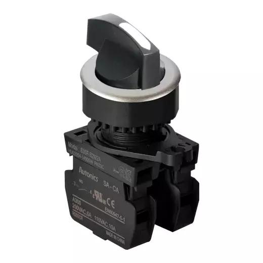 Autonics Pilot Light White IP52 110 VAC~/10 A, 250 VAC~/6 A Contact Block Power Supply, S3SF-S6W2A