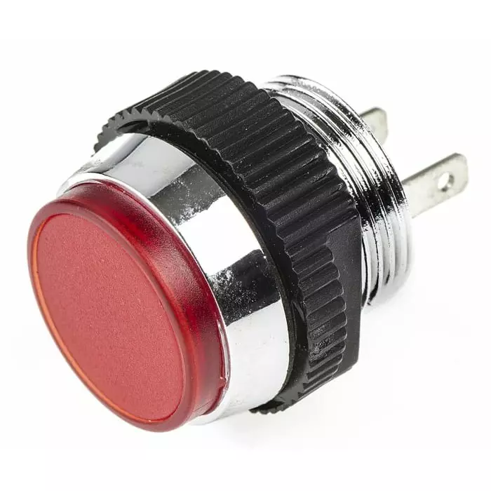 Signal Construct Red Panel Mount Indicator 24 - 28 V 16 mm Mounting Hole Size IP67, SKCD 16014