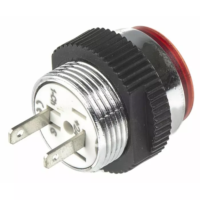 Signal Construct Red Panel Mount Indicator 24 - 28 V 16 mm Mounting Hole Size IP67, SKCD 16014