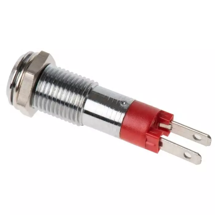 Signal Construct Red Panel Mount Indicator 24 V DC 8 mm Mounting Hole Size Solder Tab Termination IP67, SMCP08014