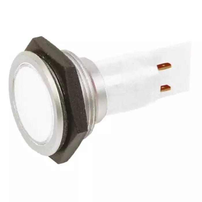 Signal Construct White Panel Mount Indicator 230 V AC 30 mm Mounting Hole Size IP67, SMCP3026289