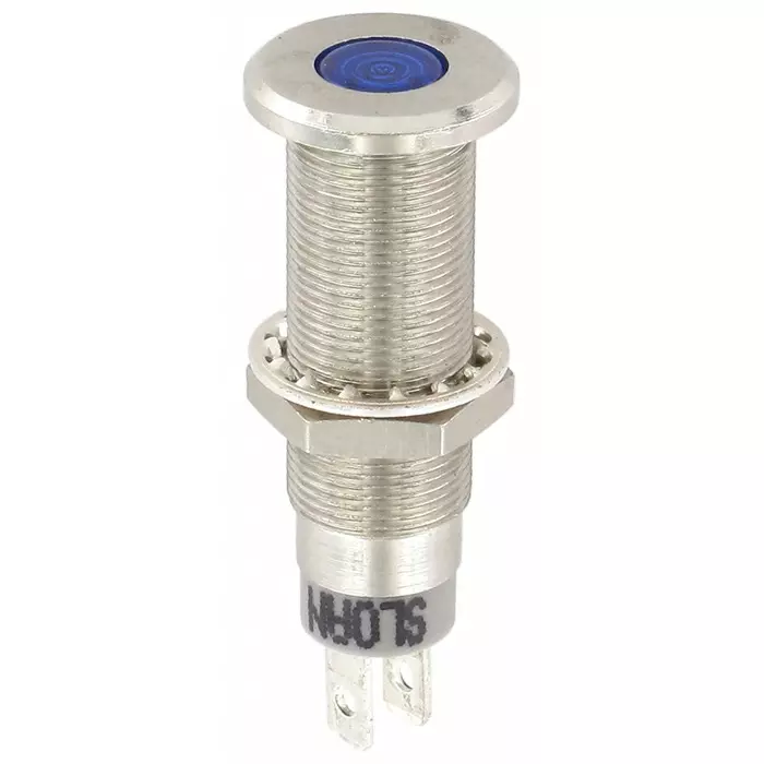 Sloan Blue Panel Mount Indicator 5-28V 8.2x7.6 mm Mounting Hole Size IP68, 3448S1B1B91GCL1