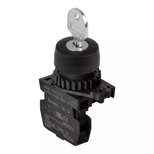 Autonics Pilot Light Black IP52 110 VAC~/10 A, 250 VAC~/6 A Contact Block Power Supply, S2KR-1EKA