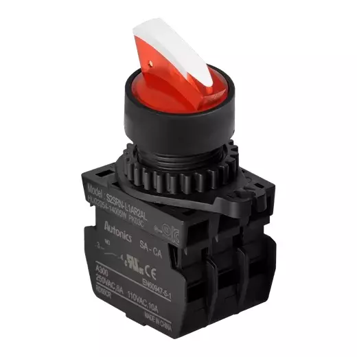 Autonics Pilot Light Red IP52 Protection Max. 20 mA LED Block Current Consumption, S2SRN-L5R2AD