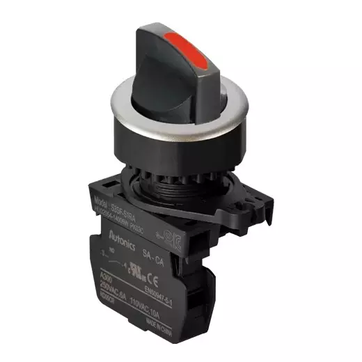 Autonics Pilot Light Red IP52 110 VAC~/10 A, 250 VAC~/6 A Contact Block Power Supply, S3SF-S3RA