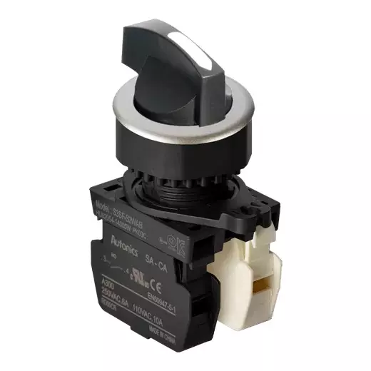 Autonics Pilot Light White IP52 110 VAC~/10 A, 250 VAC~/6 A Contact Block Power Supply, S3SF-S8WAB