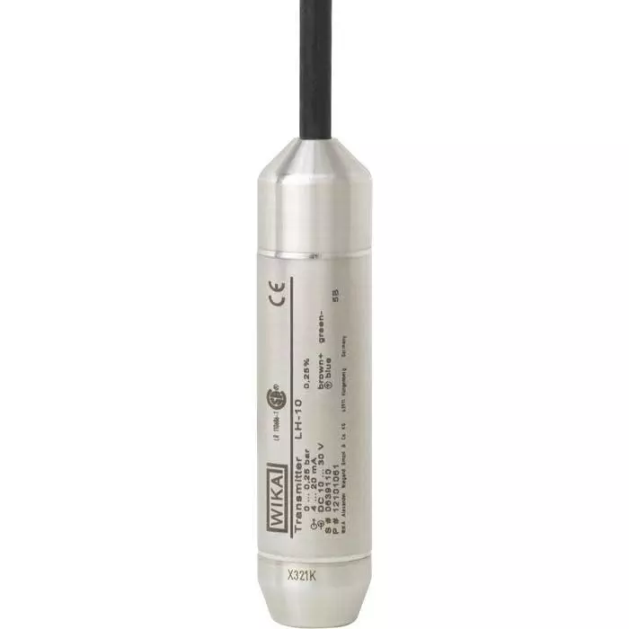 WIKA LH-10 Series Level Sensor Level Probe 4-20mA Output Cable Mount Stainless Steel Body, 7498148