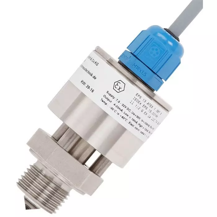 WIKA OLS-C51 Series Level Sensor Level Switch 4-20mA Output Stainless Steel Body ATEX IECEx-Rated, 14243207