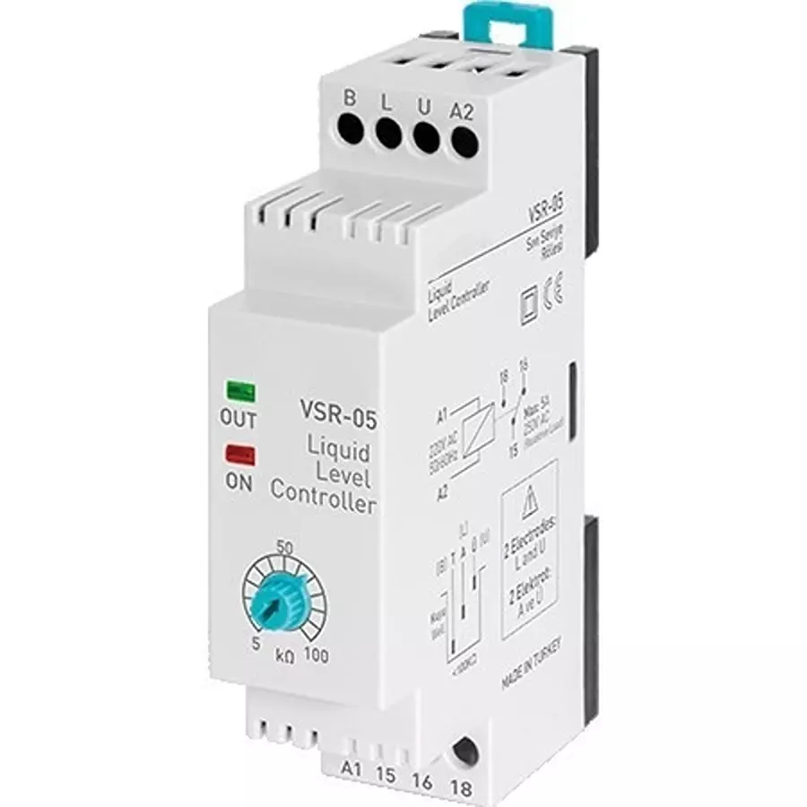 RS PRO Level Controller 5 Amp IP20 24 V AC/DC 3 Input 1 Output 57.75 mm, 122213