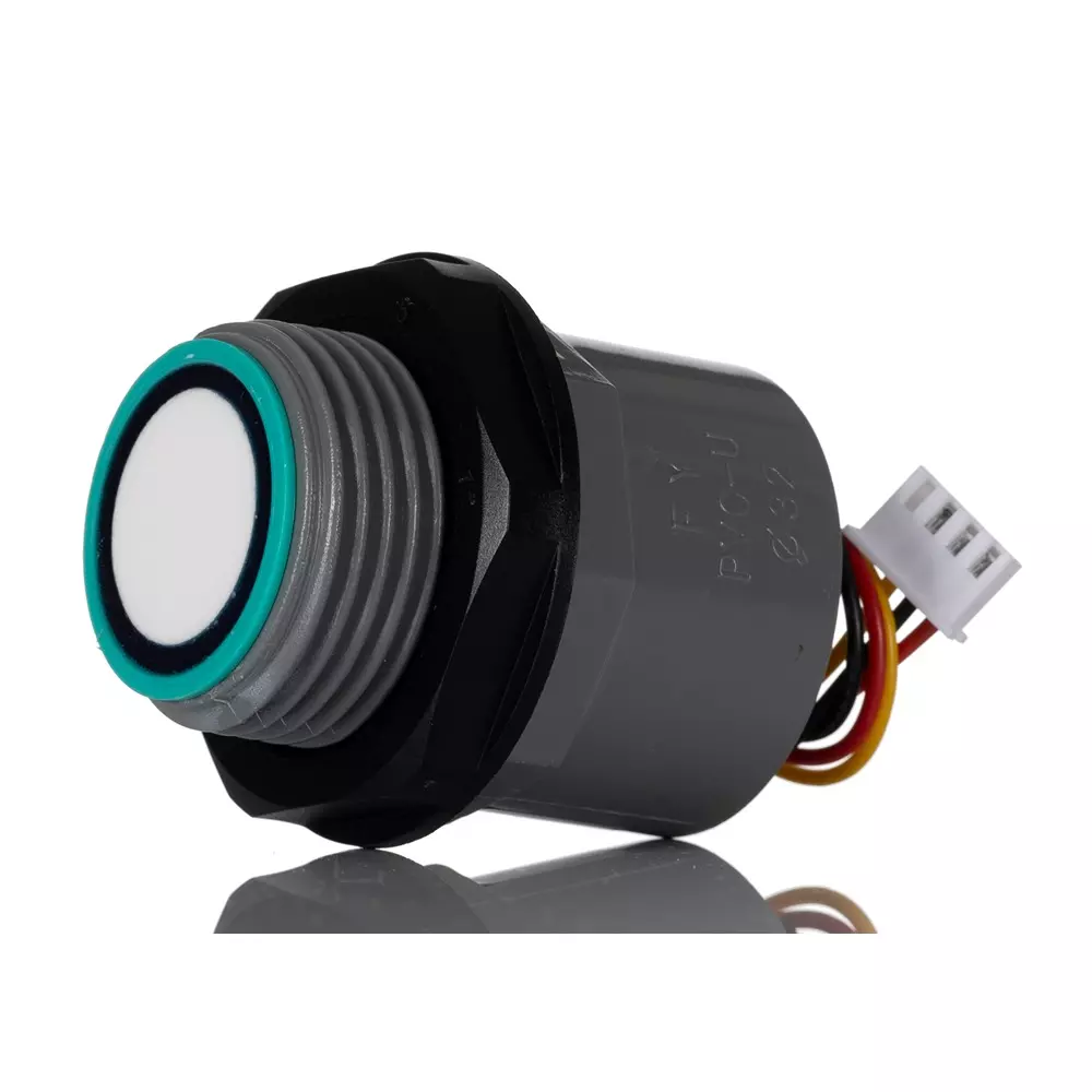 RS PRO Ultrasonic Level Sensor 25°C 75°C NUP PVC 120 mm Threaded Mount, 2565744