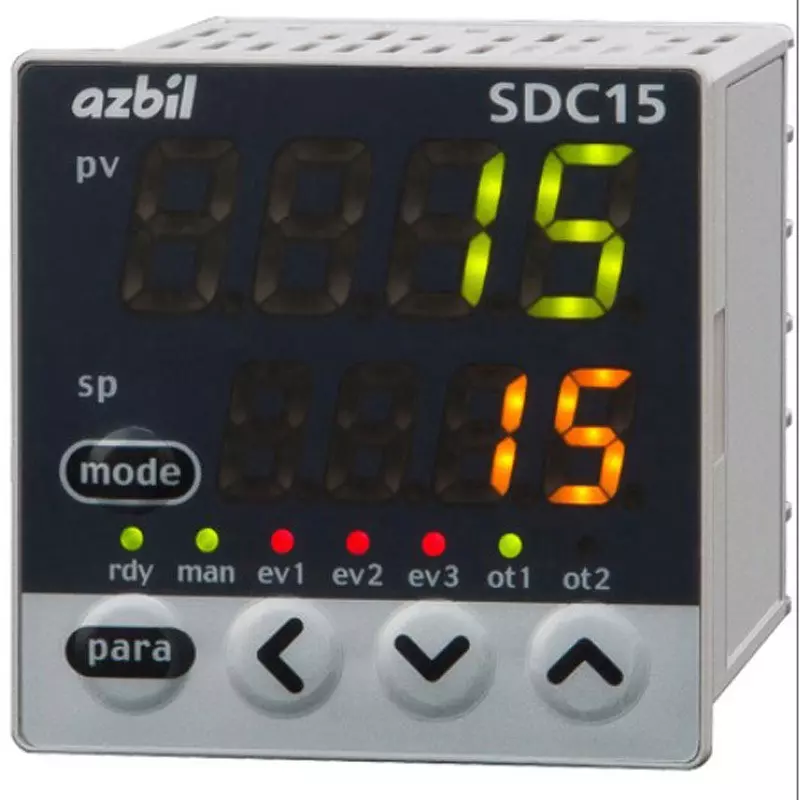 Azbil Digital Indicator Controller AC 100 to 240 V (50/60 Hz) Power Supply, C15TR0TA02D0