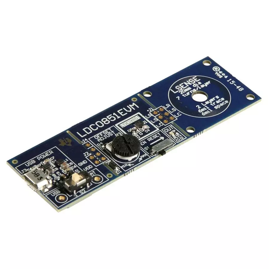 TEXAS INSTRUMENTS Sensor Development & Evaluation Kits EVALUATION BOARD, INDUCTIVE SWITCH, LDC0851EVM