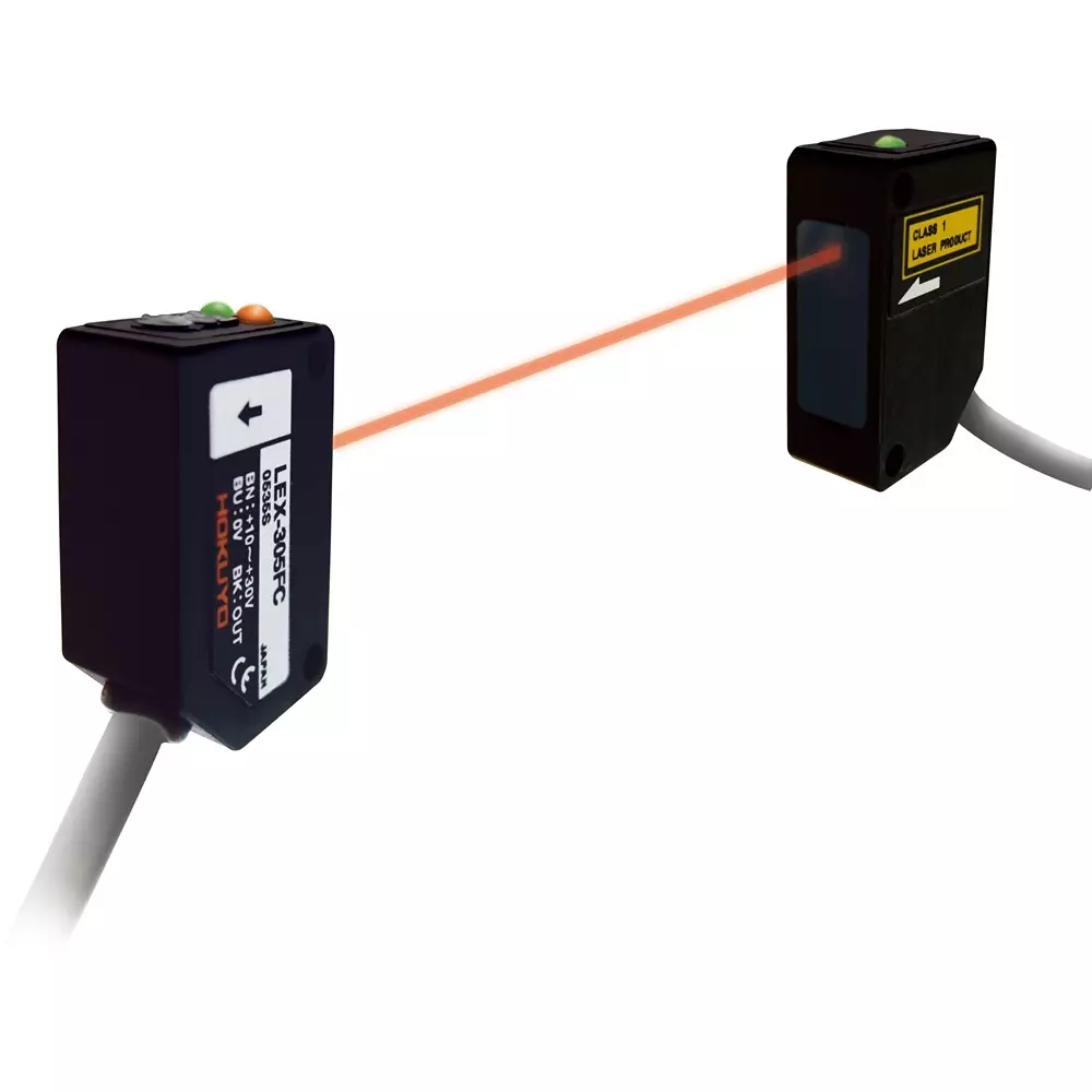 Hokuyo Built-In Amplifier Type Laser Sensor DC 12 to 24 V, LEX-103C