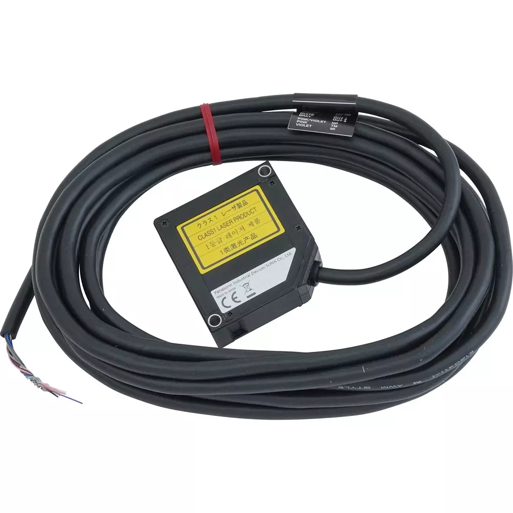 Panasonic Compact Laser Displacement Sensor Body case: PBT, Front cover: Acrylic, Cable: PVC IP67((IEC) Protection, HL-G105A-RA-C5