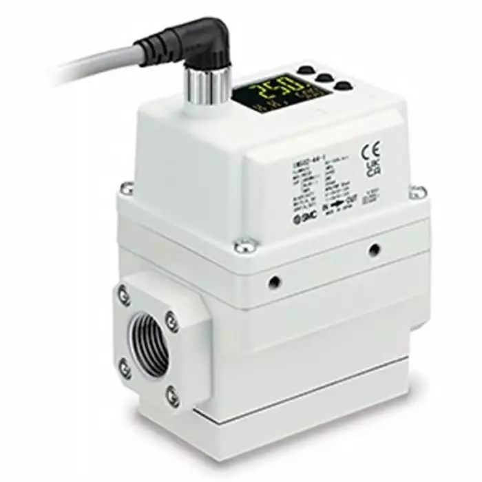 SMC IN502-44 Series Flow Sensor for Dry Air, N2, 50 LPM M inch, 500 LPM Max, IN502-44-8