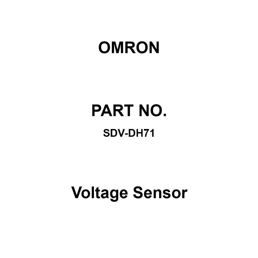 Omron Voltage Sensor AC 2000 V 1 min, SDV-DH71