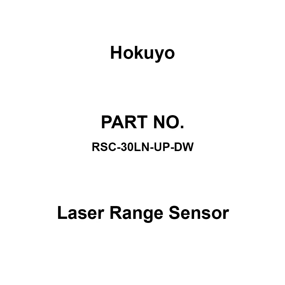 Hokuyo Laser Range Sensor Scans: 190° Offset Angle, RSC-30LN-UP-DW