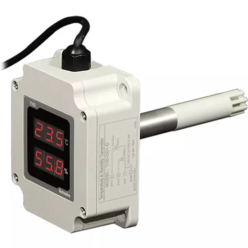 Autonics Temperature/Humidity Sensor DC 24 V Power Supply Voltage, THD-DD2-V