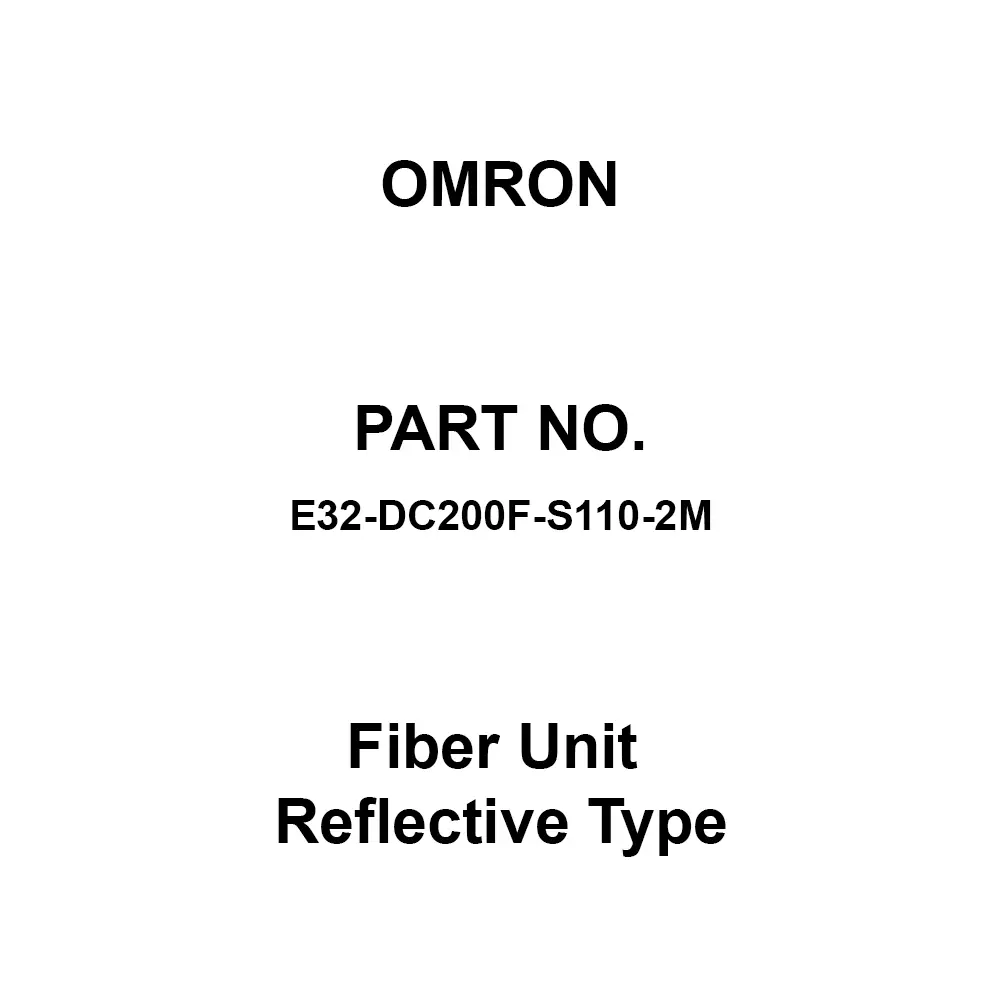 Omron Fiber Unit Reflective Type E32 Series