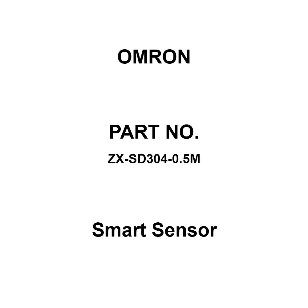 Omron Smart Sensor 300 mm Detection Distance, ZX-SD304-0.5M