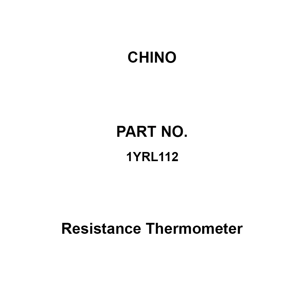 CHINO Resistance Thermometer R050-1 Type 200 mm Length, 1YRL112