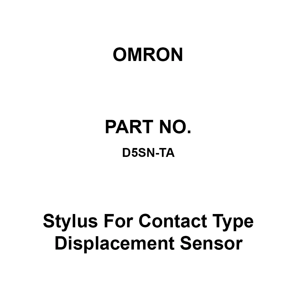 Omron Stylus For Contact Type Displacement Sensor, D5SN-TA