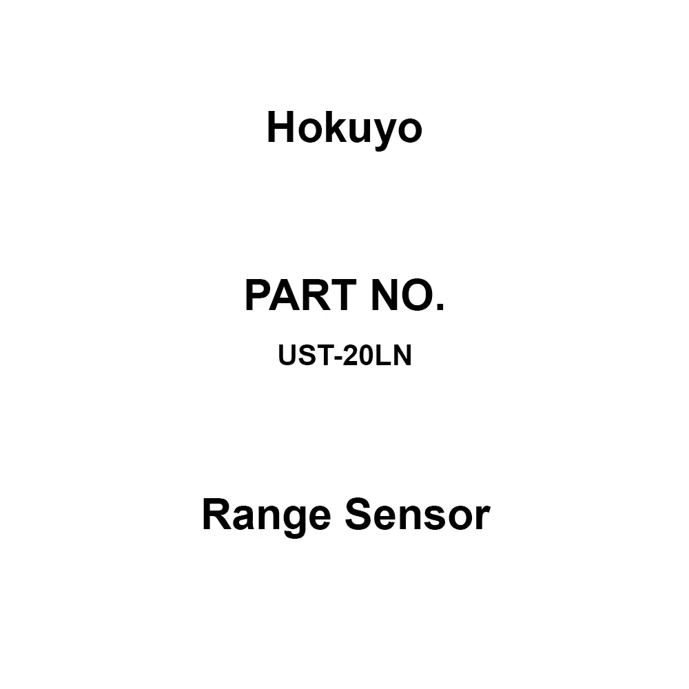 Hokuyo Range Sensor Scans: 270° Offset Angle, UST-20LN