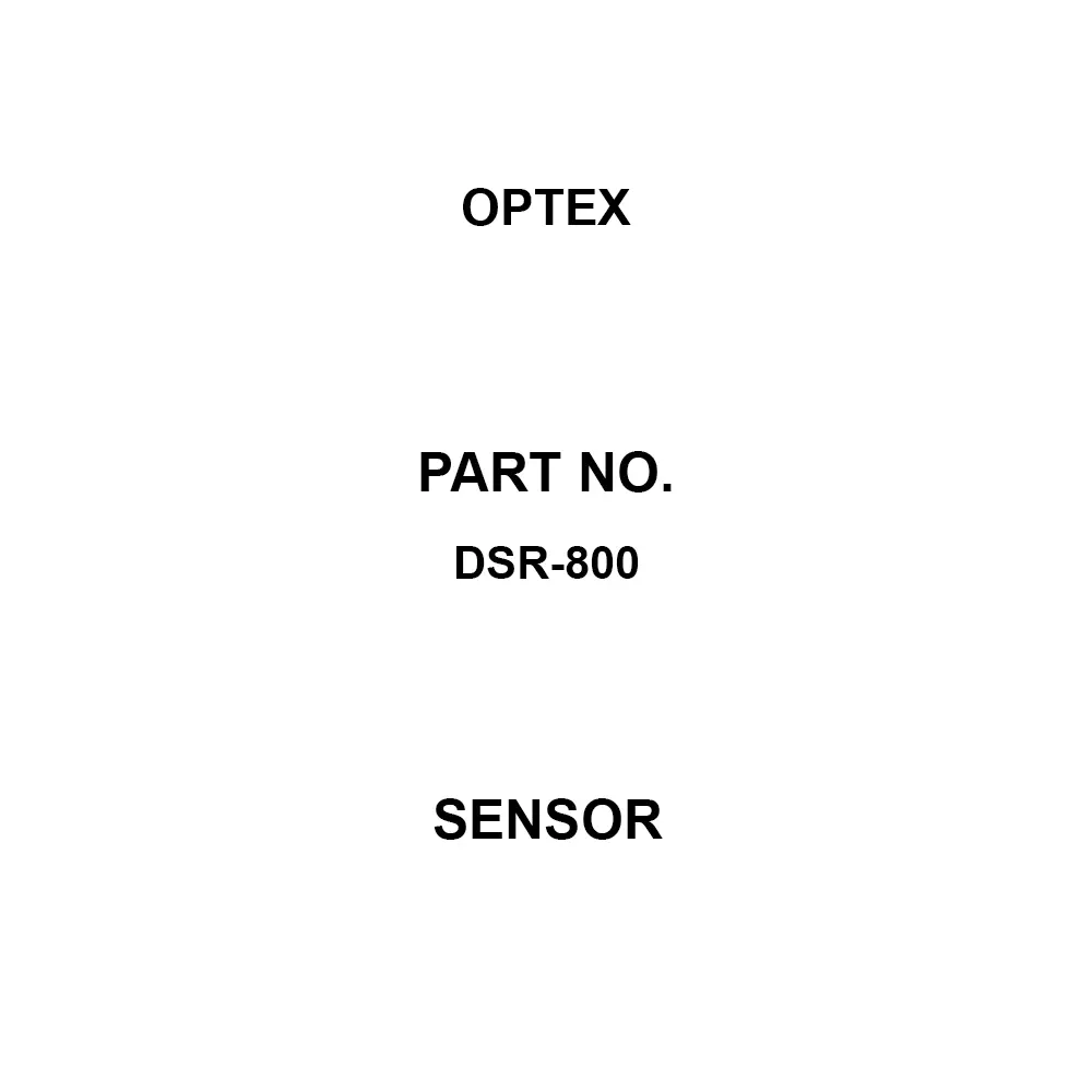 Optex Sensor Separate amplifier type Type IP67(IEC) Protection Class, DSR-800