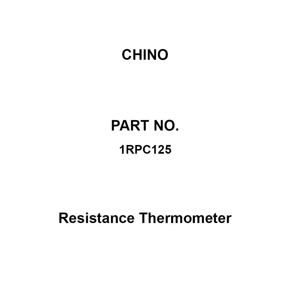 CHINO Resistance Thermometer Φ12 mm Pipe Dia 500 mm Length, 1RPC125