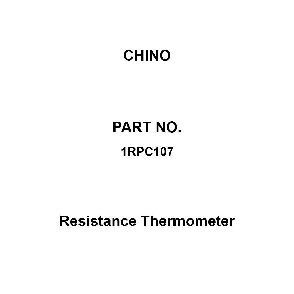 CHINO Resistance Thermometer Φ10 mm Pipe Dia 750 mm Length, 1RPC107