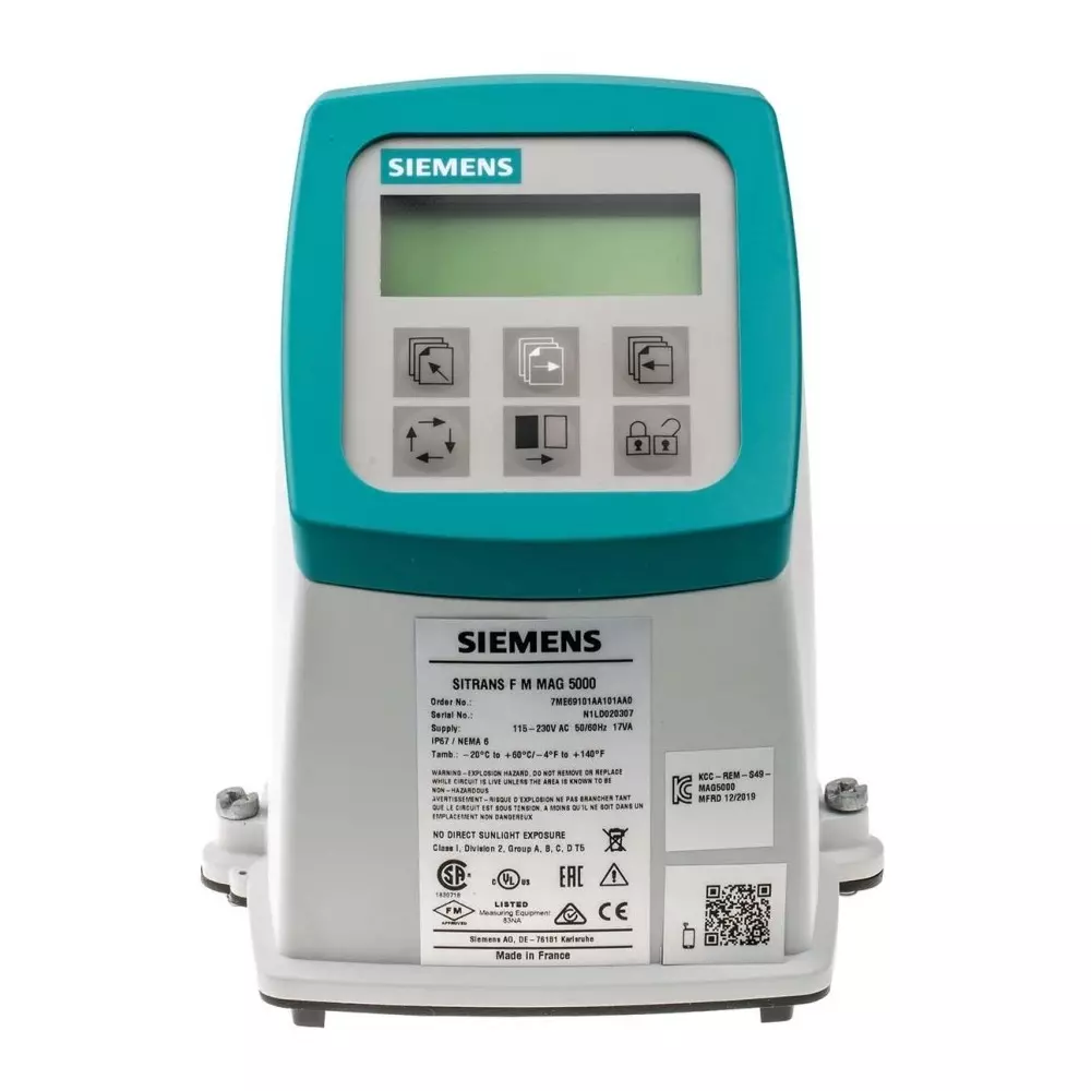 Siemens SITRANS F M Series Transmitter for Use with MAG 1100, MAG 3100 P, MAG 5100 W, 7ME6910-1AA10-1AA0