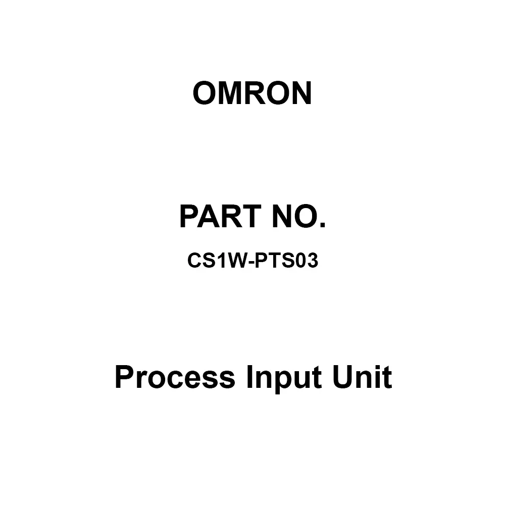 Omron Process Input Unit 35x130x126 mm, CS1W-PTS03