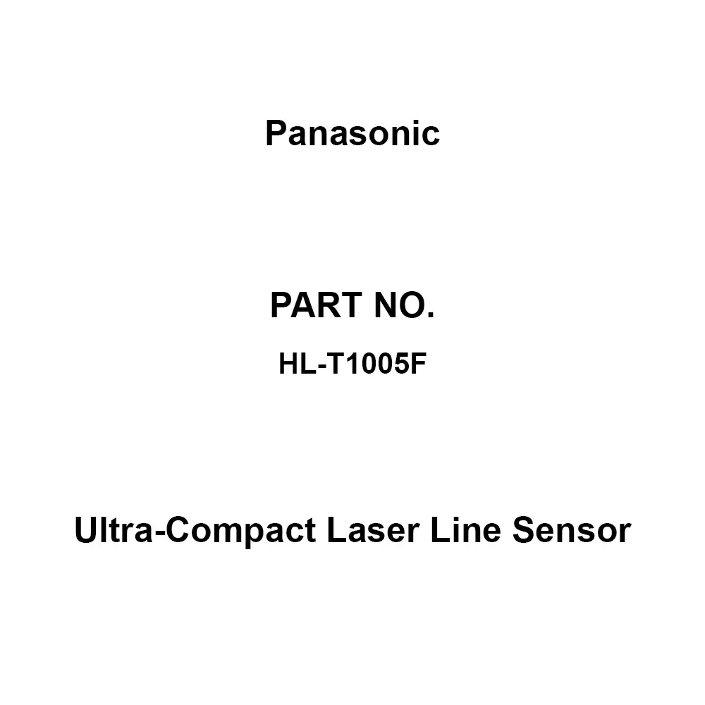 Panasonic Ultra-Compact Laser Line Sensor 500 mm Detection Distance, HL-T1005F