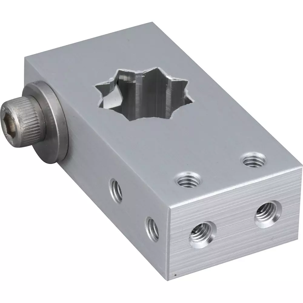 Iwata Wedge Sensor for square shaft Type Aluminum (A6063) / White anodized Material, FSKN-S0A