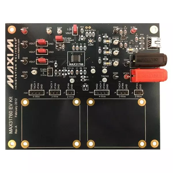 ANALOG DEVICES Sensor Development & Evaluation Kits EVALUATION BOARD, FAN-SPEED CTRL GUI, MAX31760EVKIT#