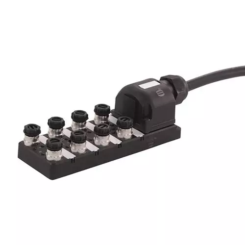 Harting Sensor Distribution Boxes SENSOR DISTRIBUTION BOX, M12-4P, 8PORT, 090700021200